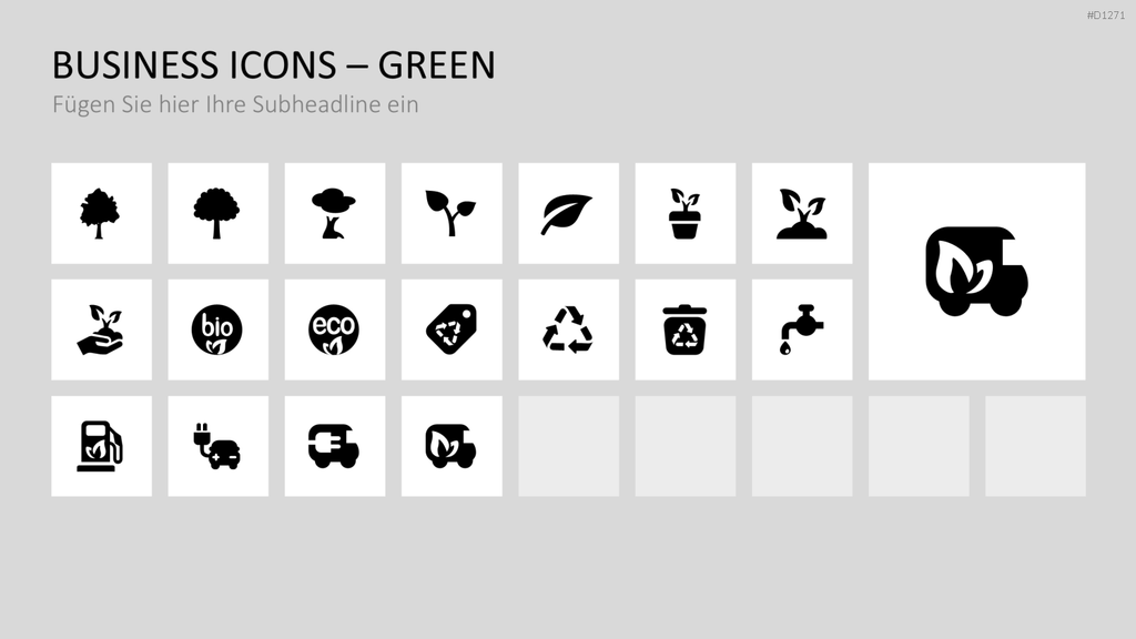 Business Icons PowerPoint-Vorlage