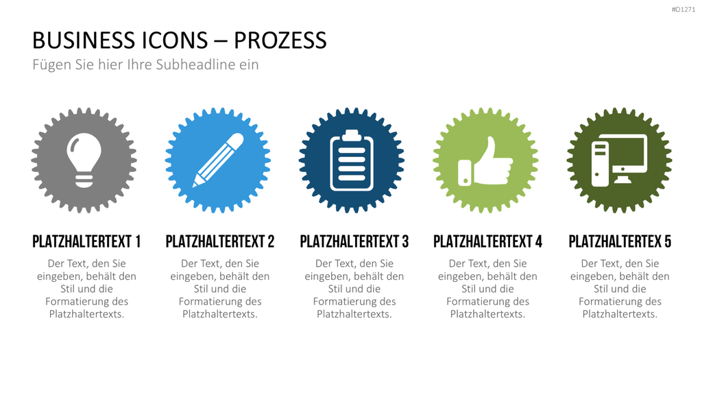 Business Icons PowerPoint-Vorlage