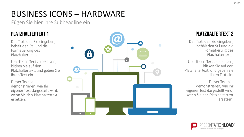 Business Icons PowerPoint-Vorlage