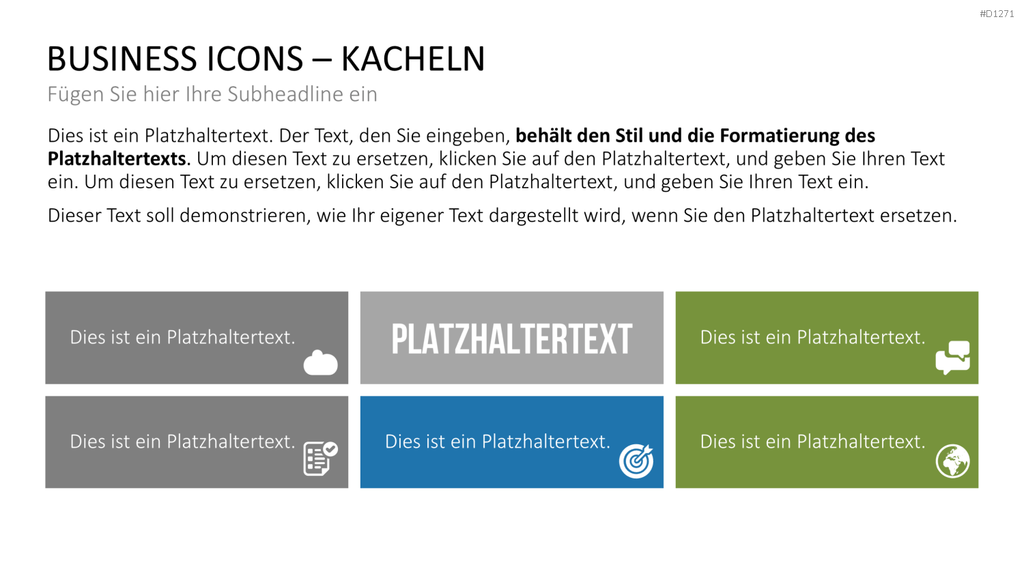 Business Icons PowerPoint-Vorlage