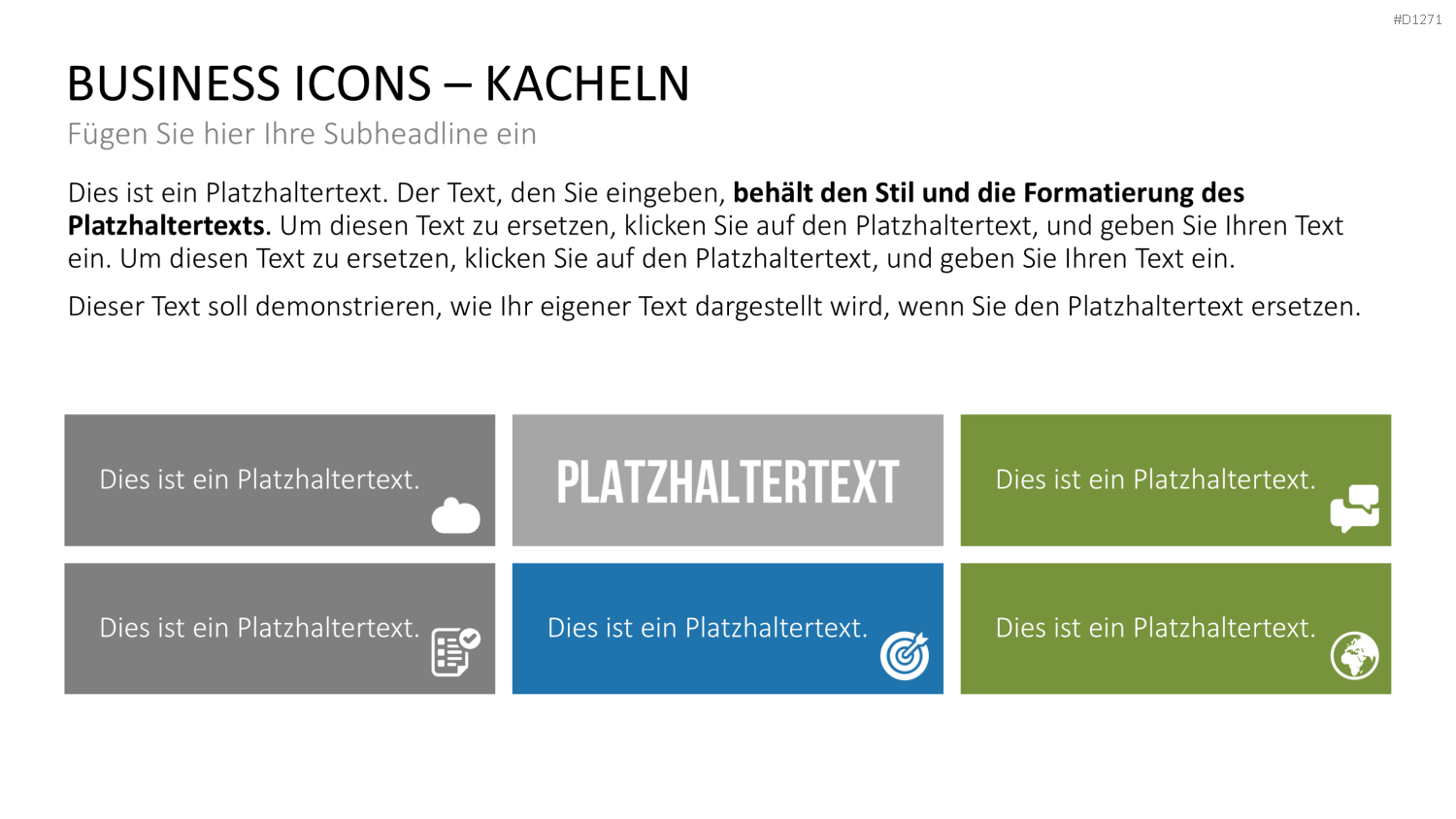 Business Icons PowerPoint-Vorlage