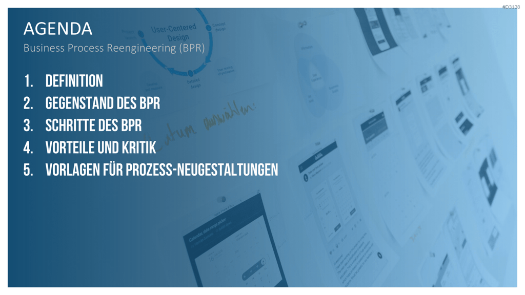 Business Process Reengineering (BPR)