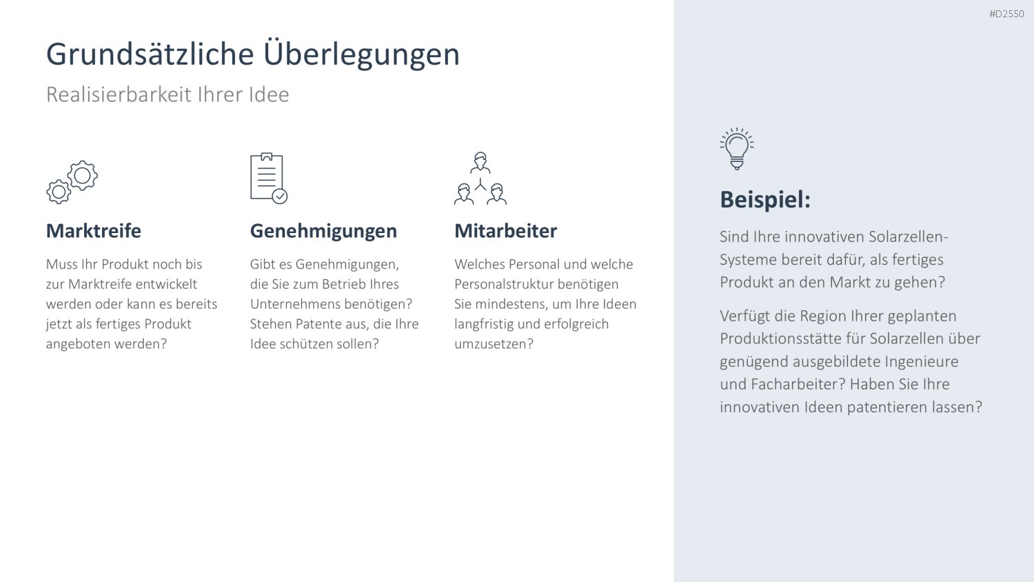 Businessplan PowerPoint-Vorlage