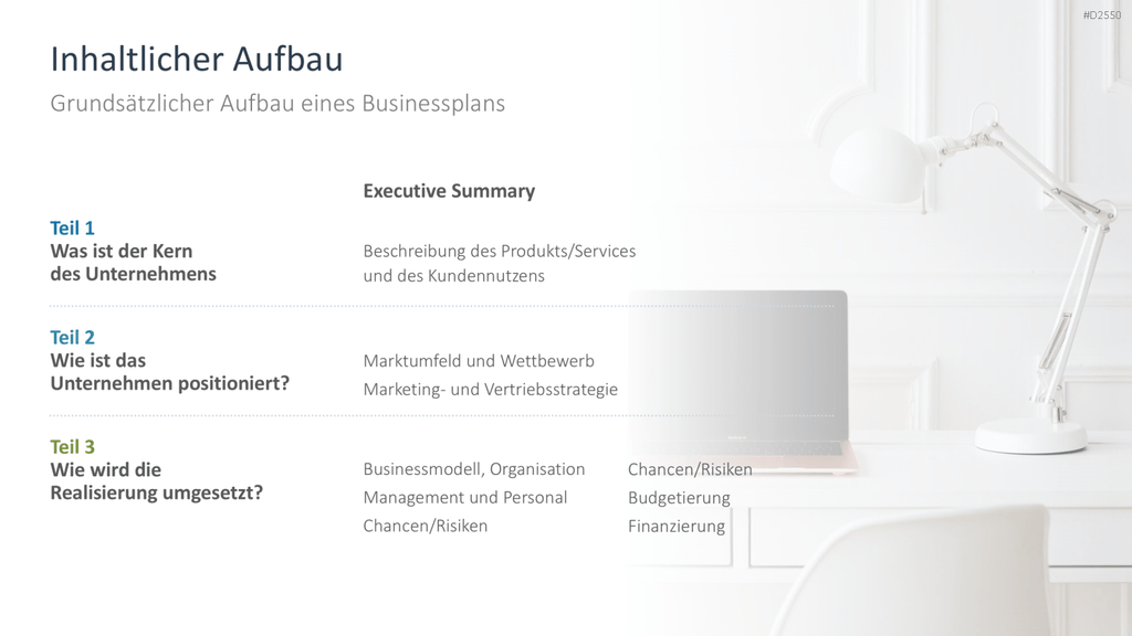 Businessplan PowerPoint-Vorlage