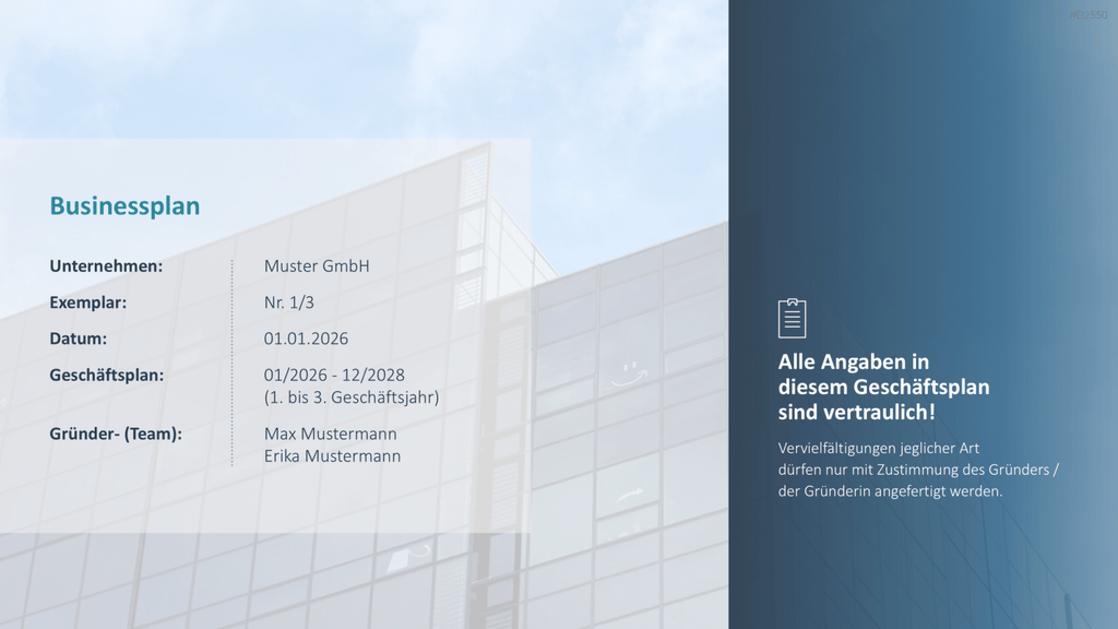 Businessplan PowerPoint-Vorlage