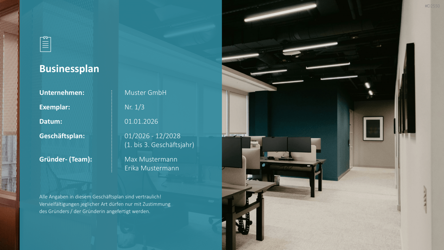 Businessplan PowerPoint-Vorlage