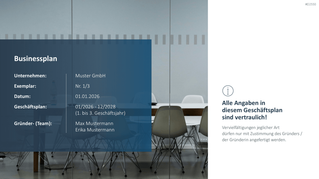 Businessplan PowerPoint-Vorlage