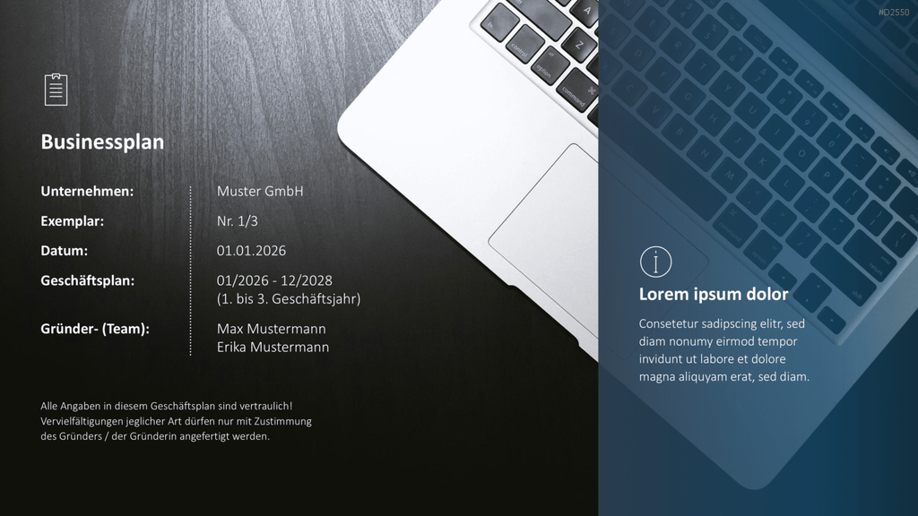 Businessplan PowerPoint-Vorlage