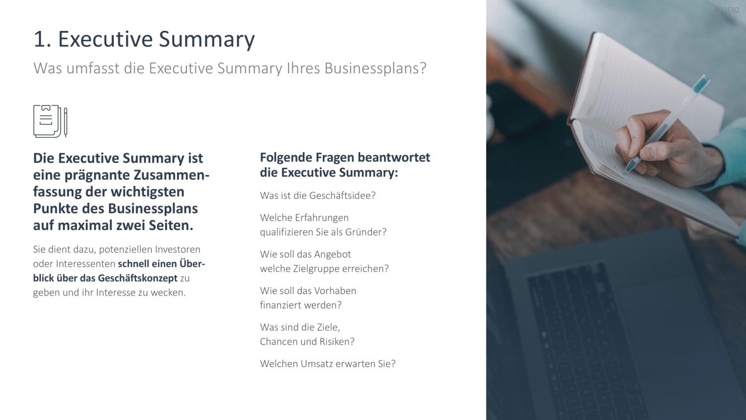 Businessplan PowerPoint-Vorlage