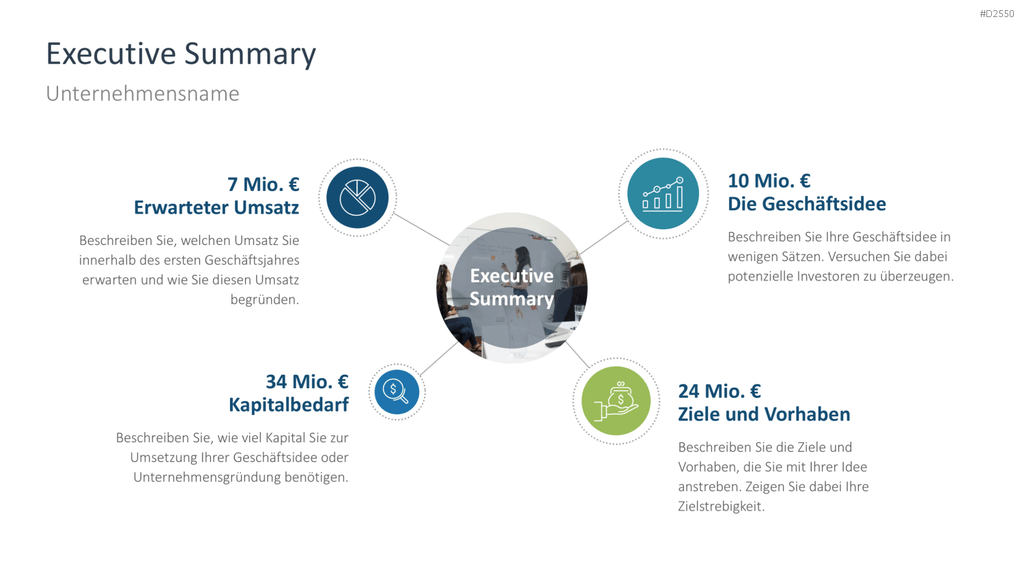 Businessplan PowerPoint-Vorlage