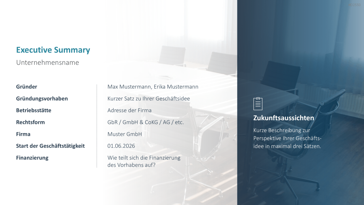 Businessplan PowerPoint-Vorlage