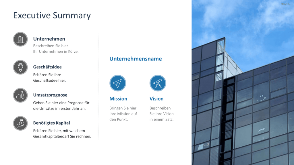 Businessplan PowerPoint-Vorlage