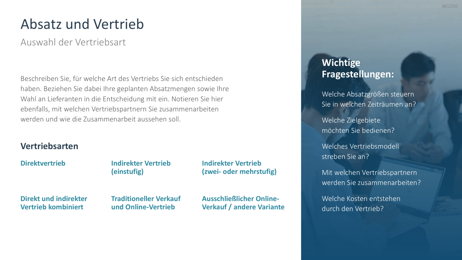 Businessplan PowerPoint-Vorlage