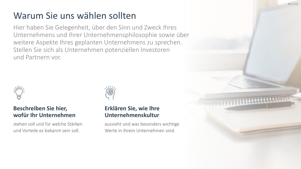Businessplan PowerPoint-Vorlage