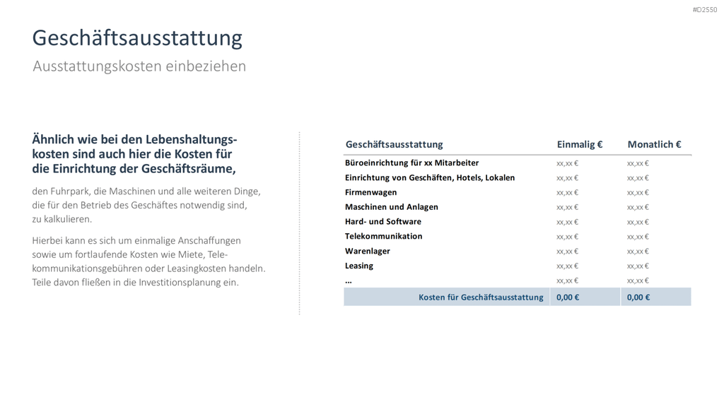 Businessplan PowerPoint-Vorlage