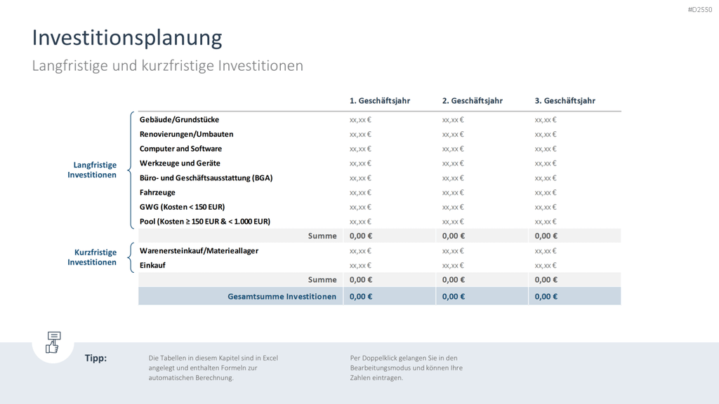 Businessplan PowerPoint-Vorlage
