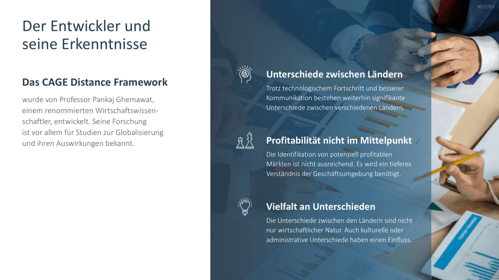 CAGE Distance Framework PowerPoint-Vorlage