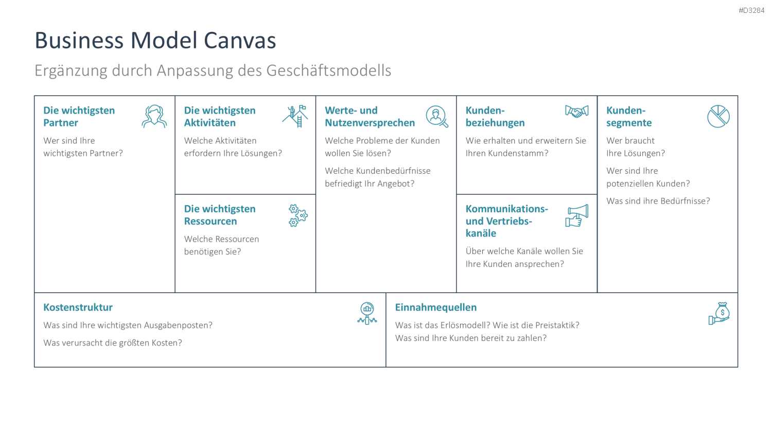 CAGE Distance Framework PowerPoint-Vorlage