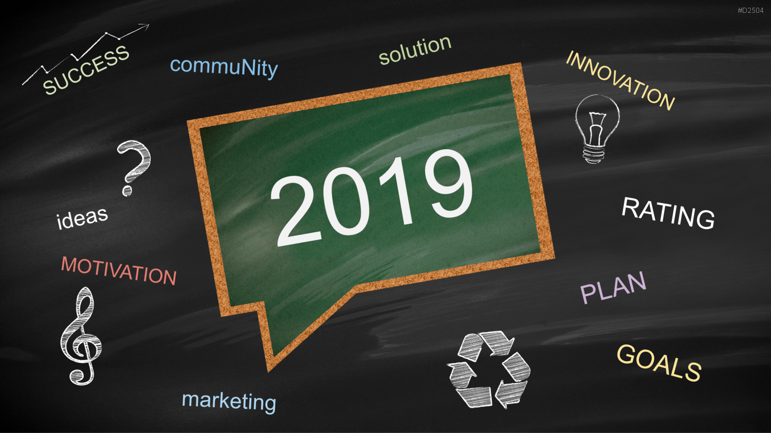 Kreidetafel - Chalkboards PowerPoint-Vorlage