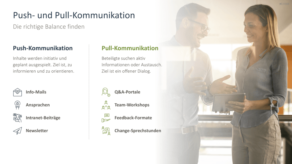 Change Kommunikation PowerPoint-Vorlage