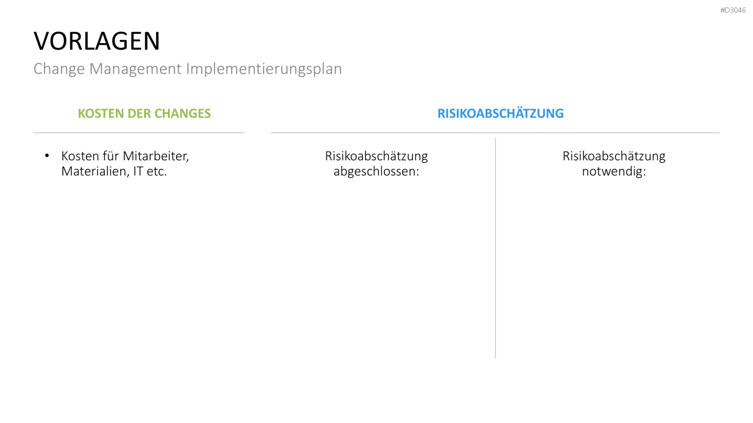 Change Management Plan PowerPoint-Vorlage