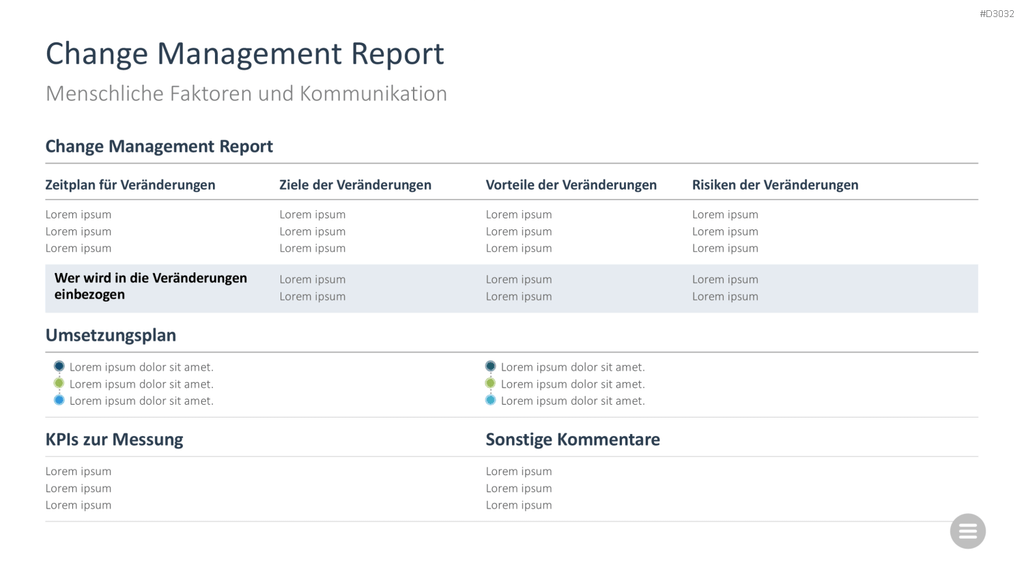 Change-Management-Toolbox PowerPoint-Vorlage