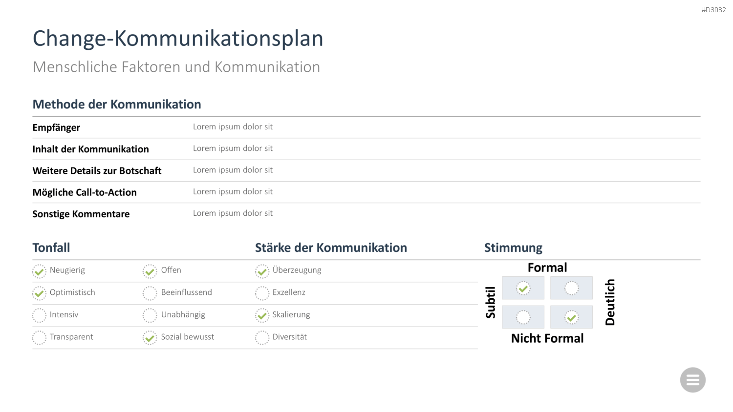 Change-Management-Toolbox PowerPoint-Vorlage