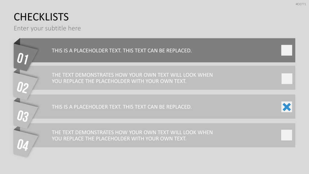 Checklisten und Bewertungen PowerPoint-Vorlage