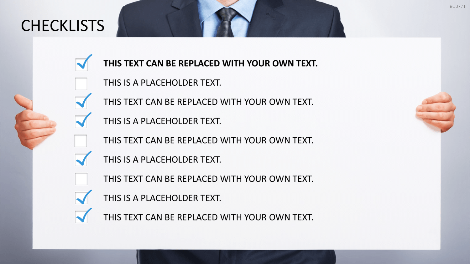 Checklisten und Bewertungen PowerPoint-Vorlage