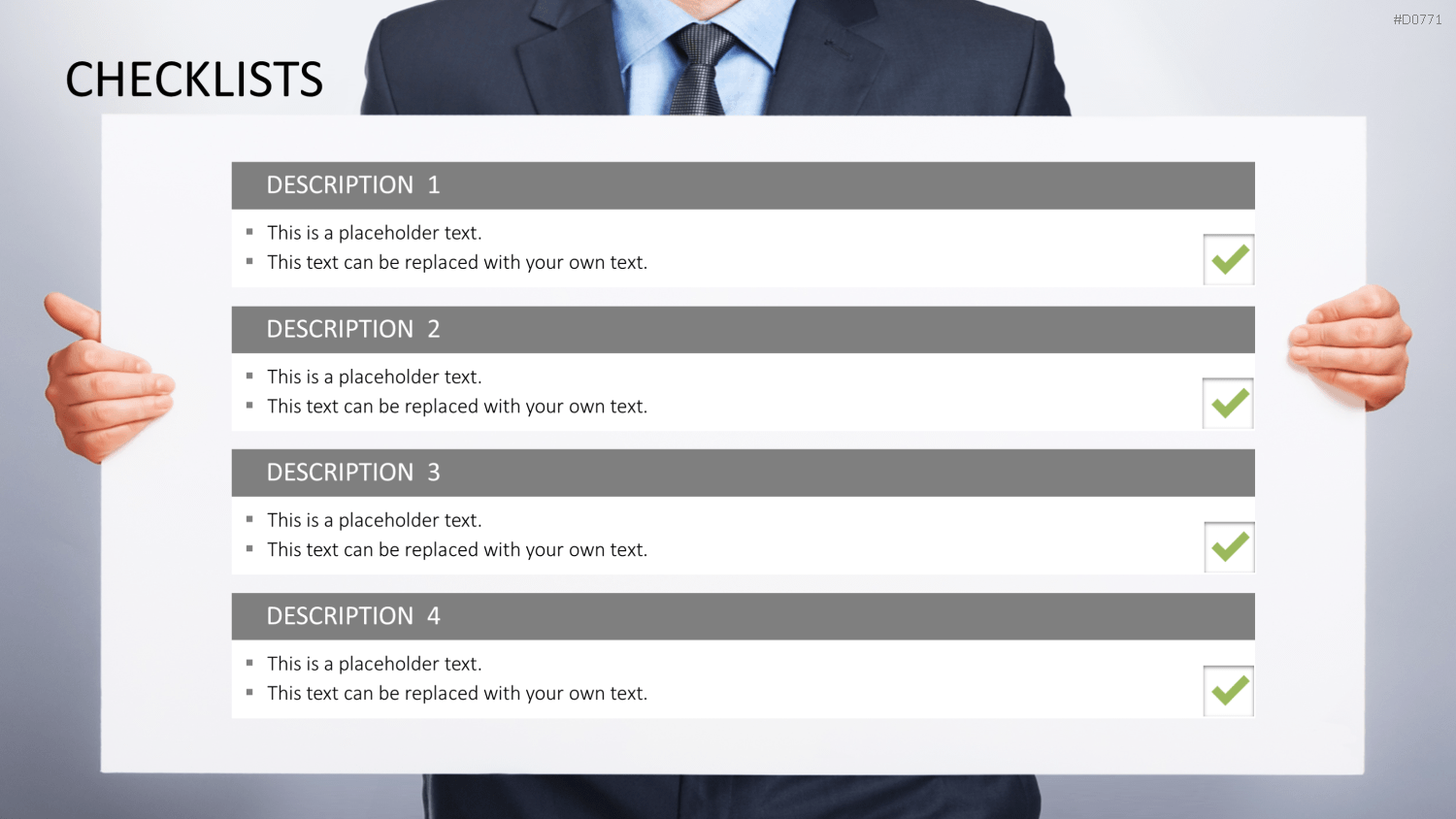 Checklisten und Bewertungen PowerPoint-Vorlage