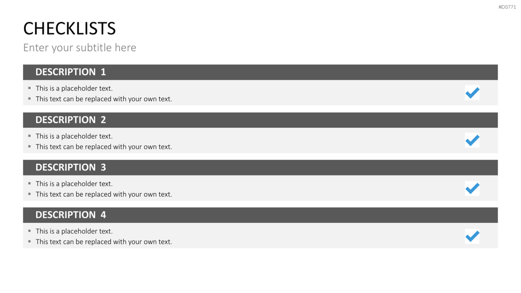 Checklisten und Bewertungen PowerPoint-Vorlage