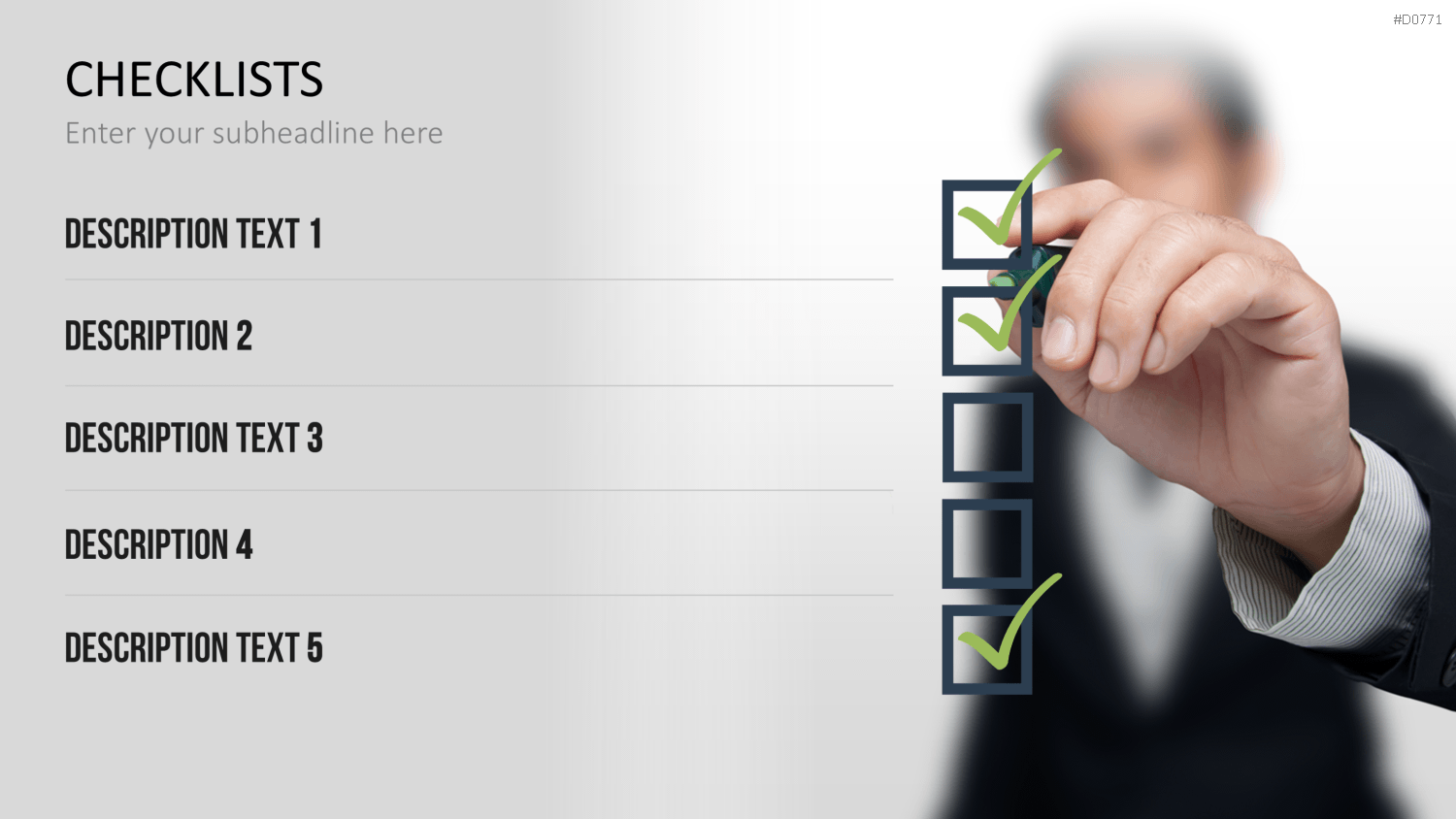 Checklisten und Bewertungen PowerPoint-Vorlage