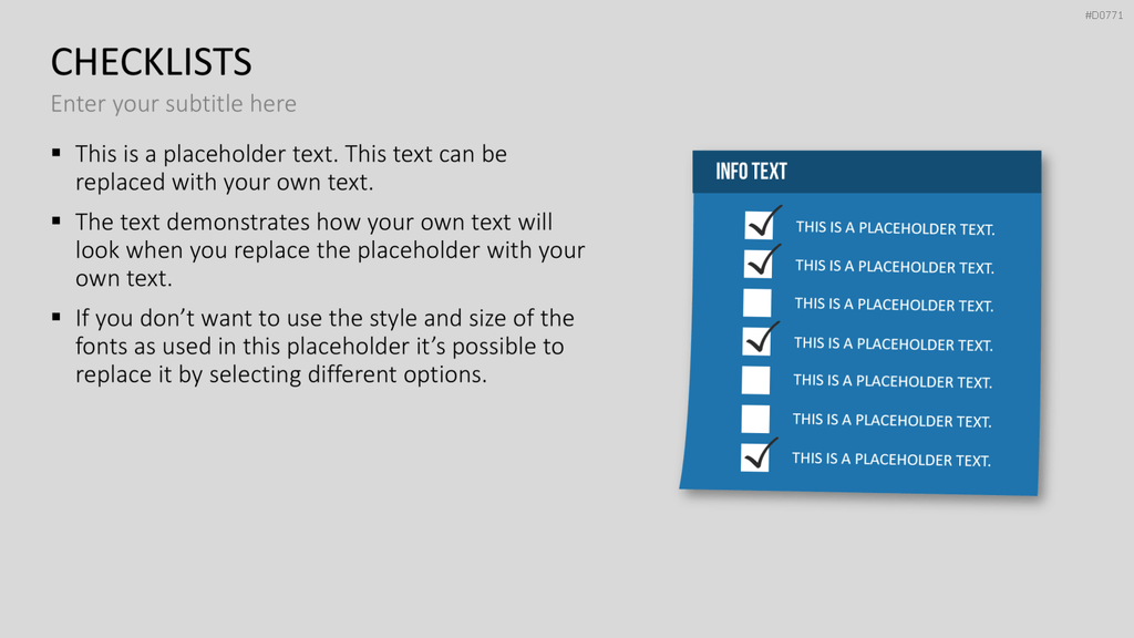 Checklisten und Bewertungen PowerPoint-Vorlage