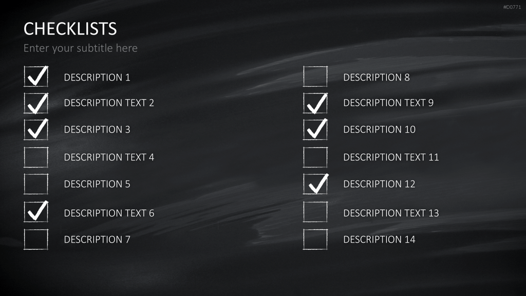 Checklisten und Bewertungen PowerPoint-Vorlage