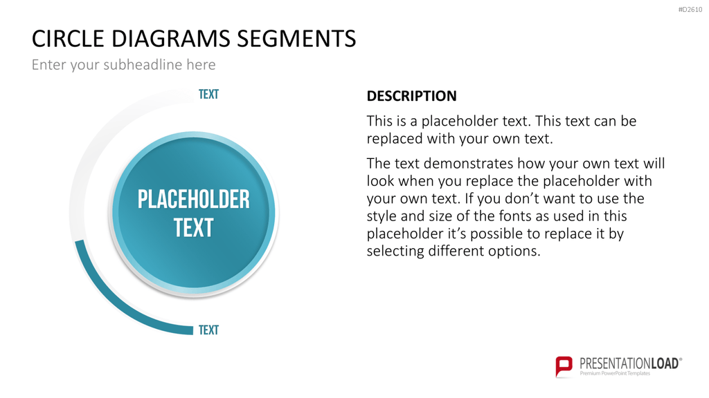Kreisdiagramme Toolbox PowerPoint-Vorlage