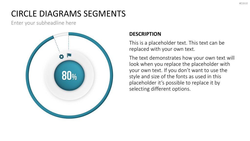 Kreisdiagramme Toolbox PowerPoint-Vorlage