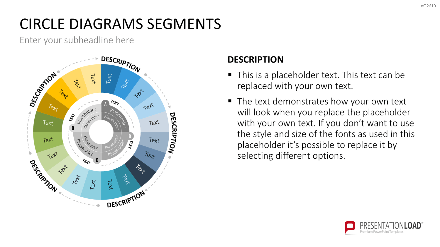 Kreisdiagramme Toolbox PowerPoint-Vorlage