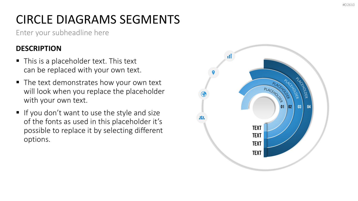 Kreisdiagramme Toolbox PowerPoint-Vorlage