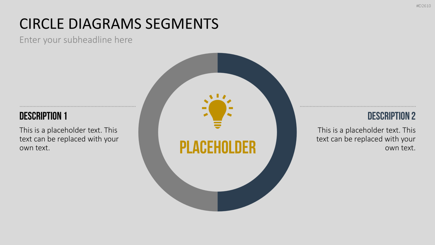 Kreisdiagramme Toolbox PowerPoint-Vorlage