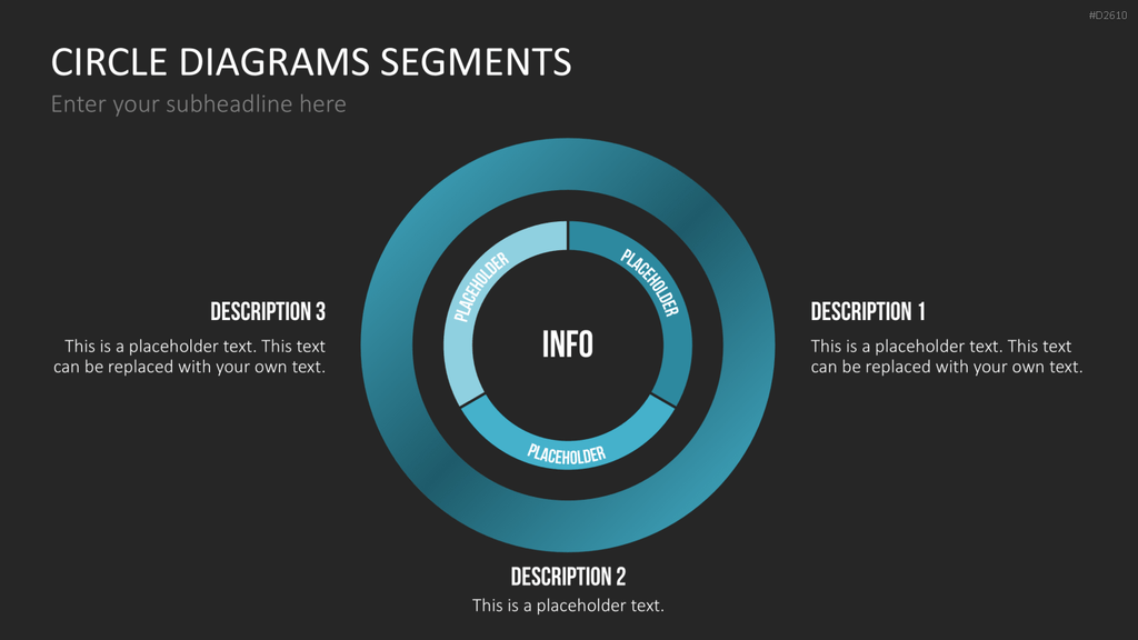 Kreisdiagramme Toolbox PowerPoint-Vorlage