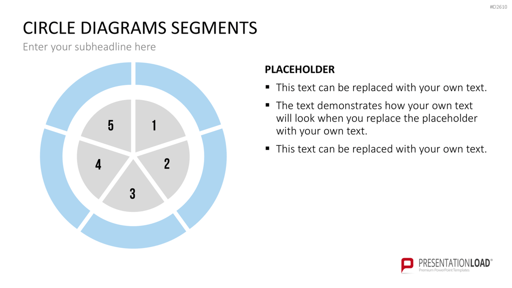 Kreisdiagramme Toolbox PowerPoint-Vorlage