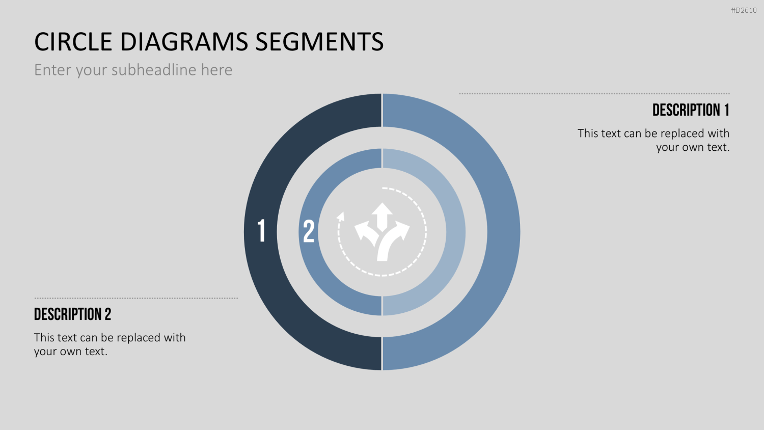 Kreisdiagramme Toolbox PowerPoint-Vorlage
