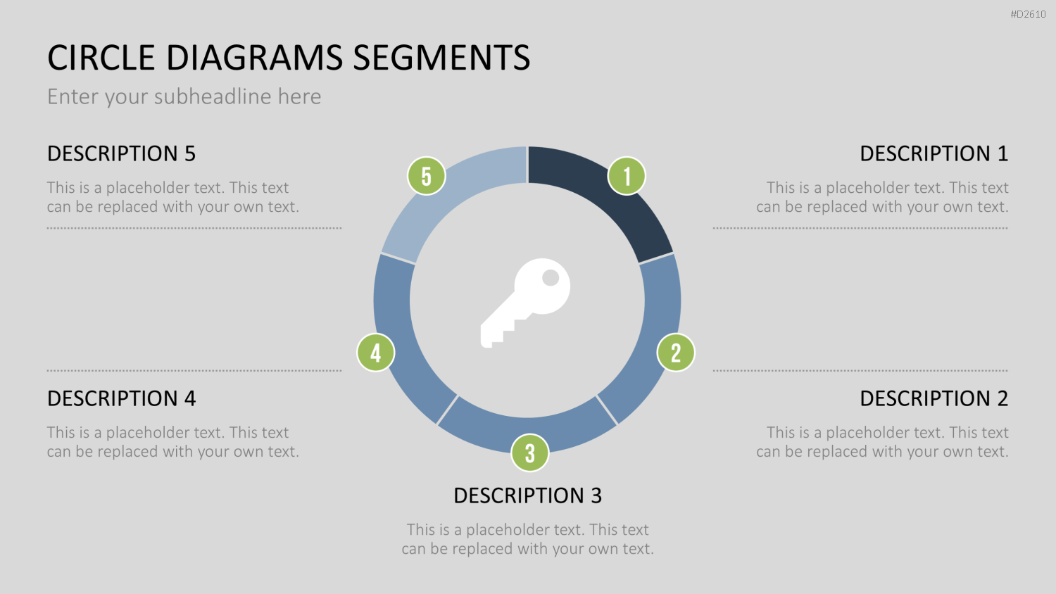 Kreisdiagramme Toolbox PowerPoint-Vorlage