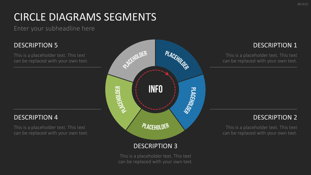 Kreisdiagramme Toolbox PowerPoint-Vorlage
