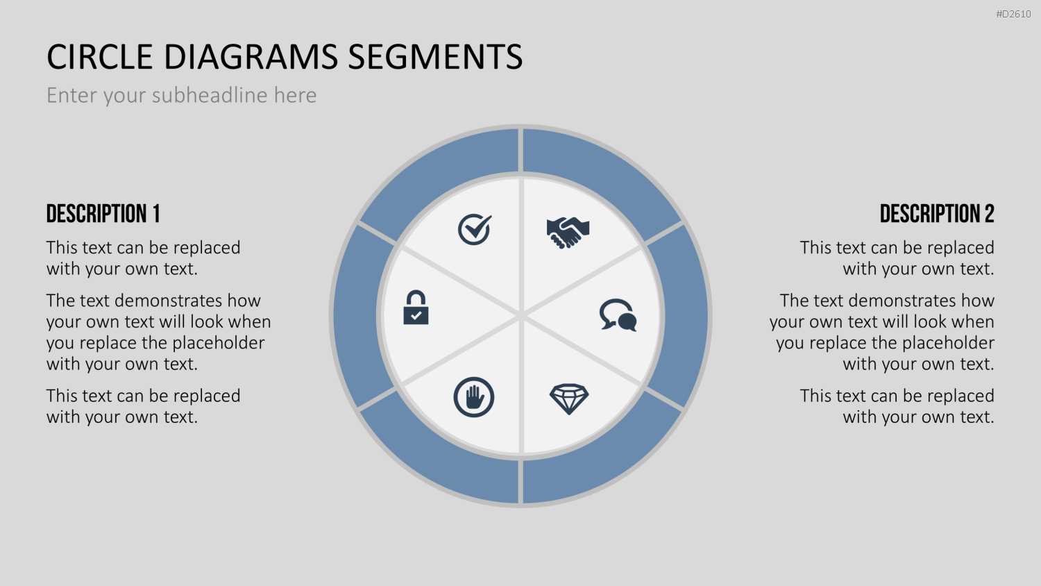 Kreisdiagramme Toolbox PowerPoint-Vorlage