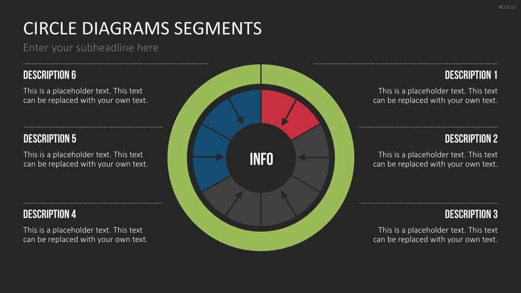 Kreisdiagramme Toolbox PowerPoint-Vorlage