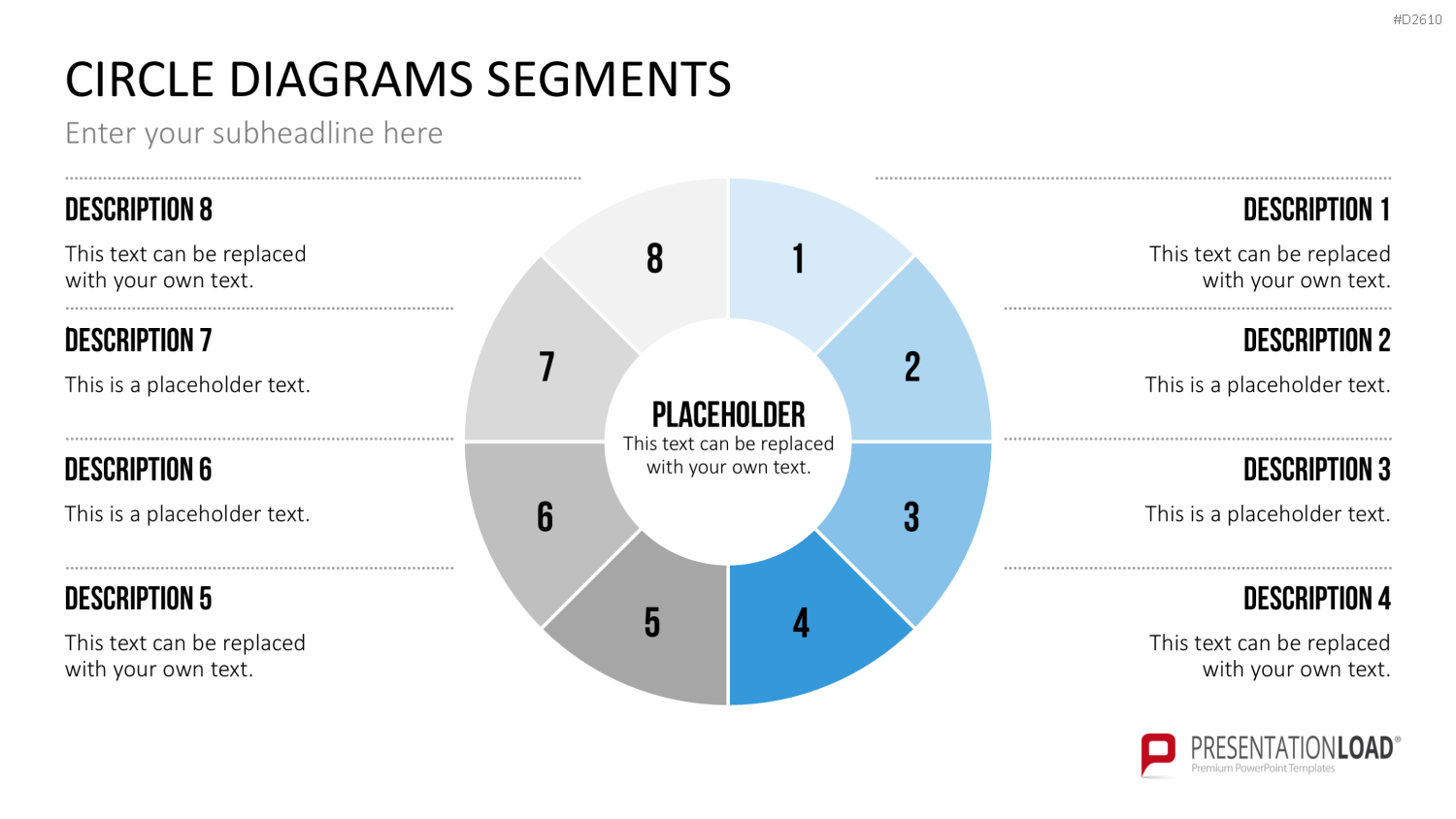 Kreisdiagramme Toolbox PowerPoint-Vorlage
