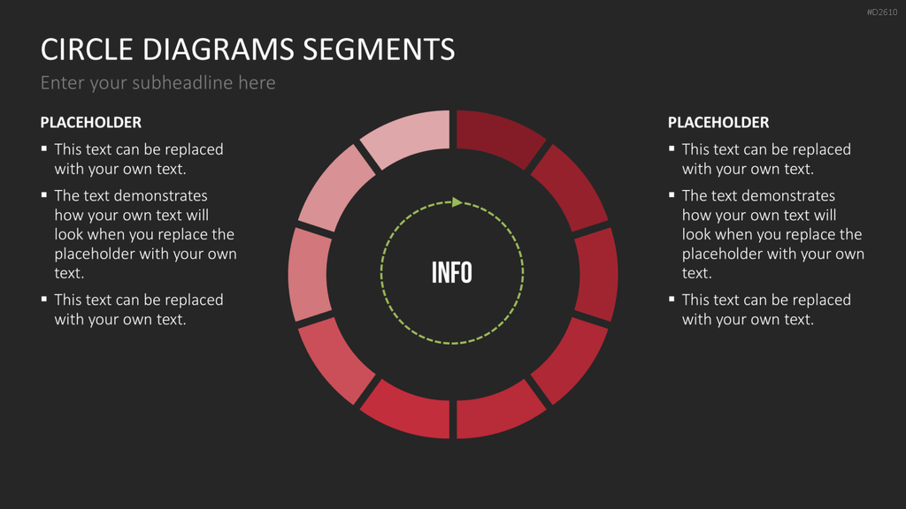 Kreisdiagramme Toolbox PowerPoint-Vorlage