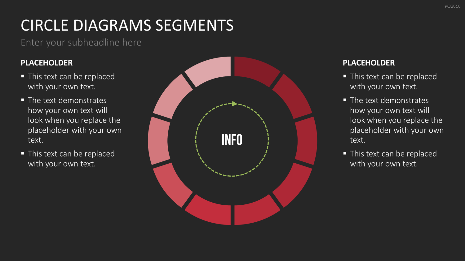 Kreisdiagramme Toolbox PowerPoint-Vorlage