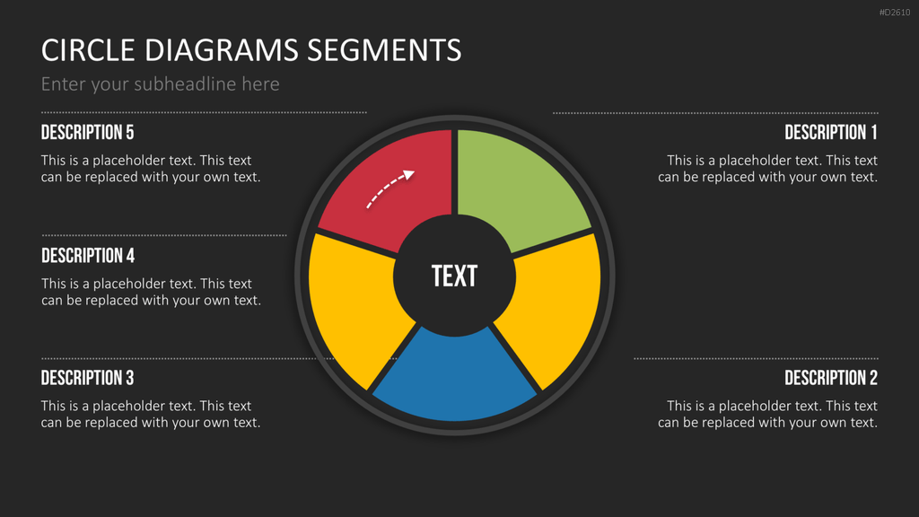 Kreisdiagramme Toolbox PowerPoint-Vorlage